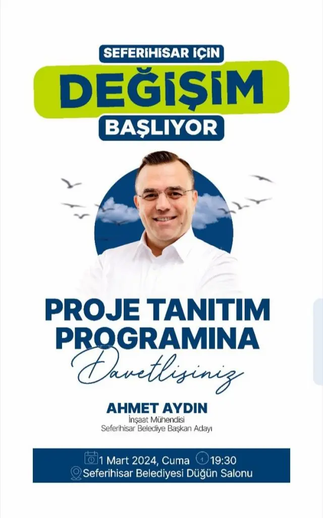 Ahmet Aydın projelerini açıklıyor