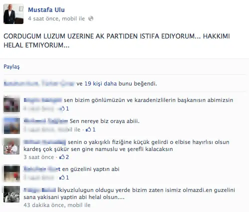 AK Parti’de istifa