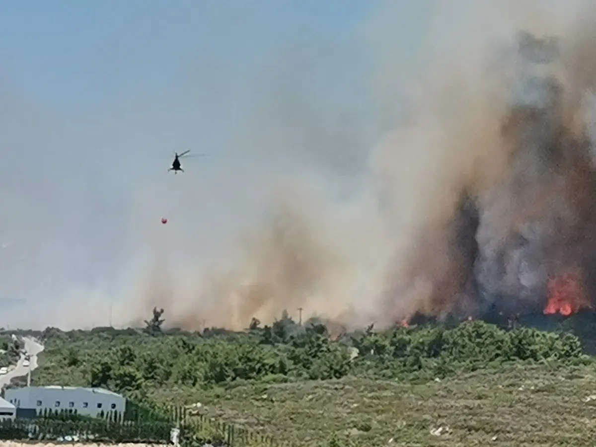 Akkum’da yangın!