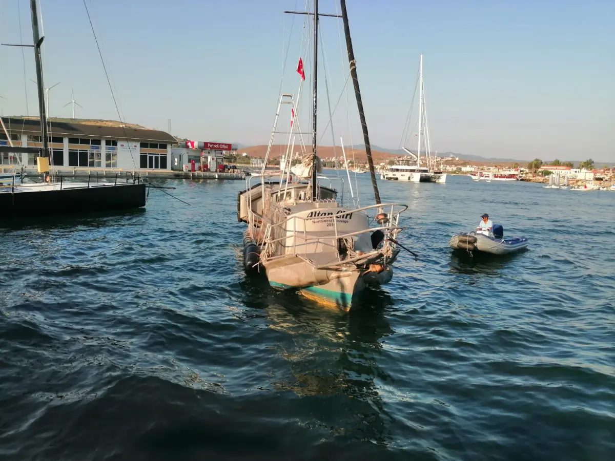 Bir dünya gezgini daha Teos Marina’da