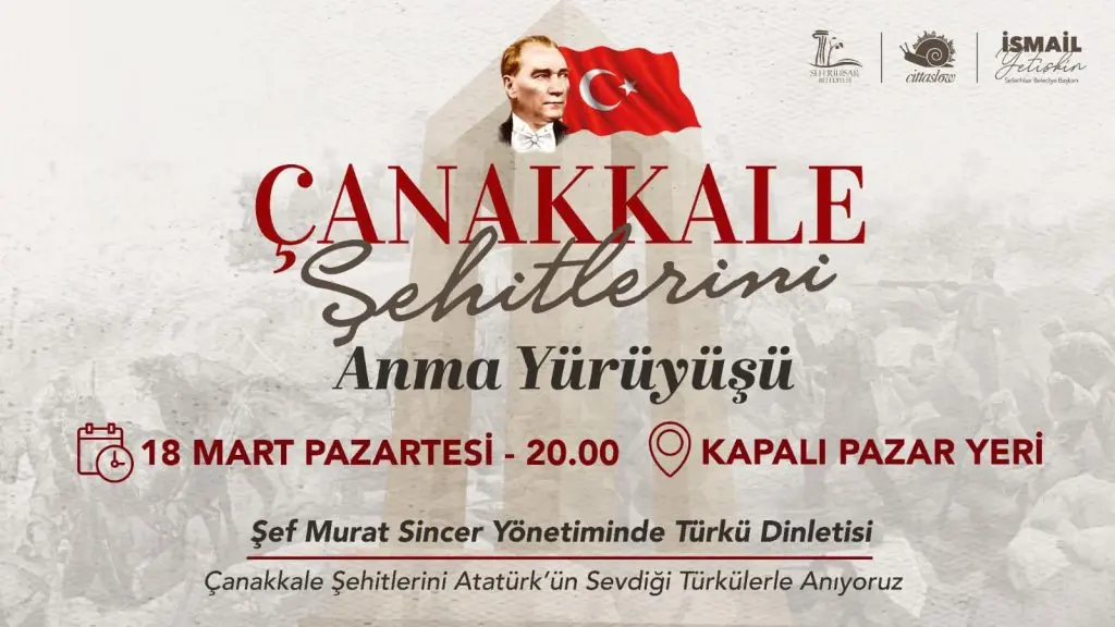 Çanakkale Şehitleri için yürüyüş