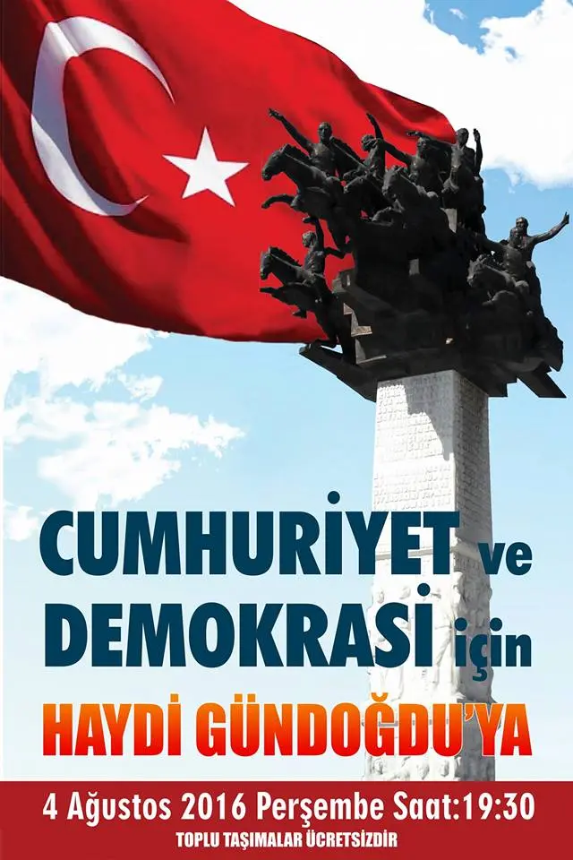 ‘Demokrasi ve Cumhuriyet’ için meydanlardayız