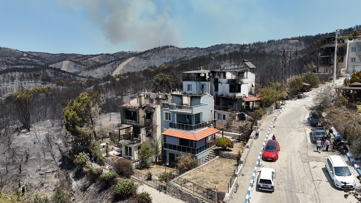 Doğanbey, Orhanlı ve Kavakdere alevlerle savaşıyor
