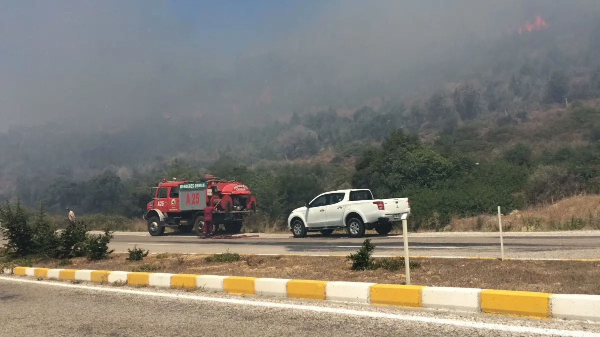 Doğanbey’de korkutan yakın