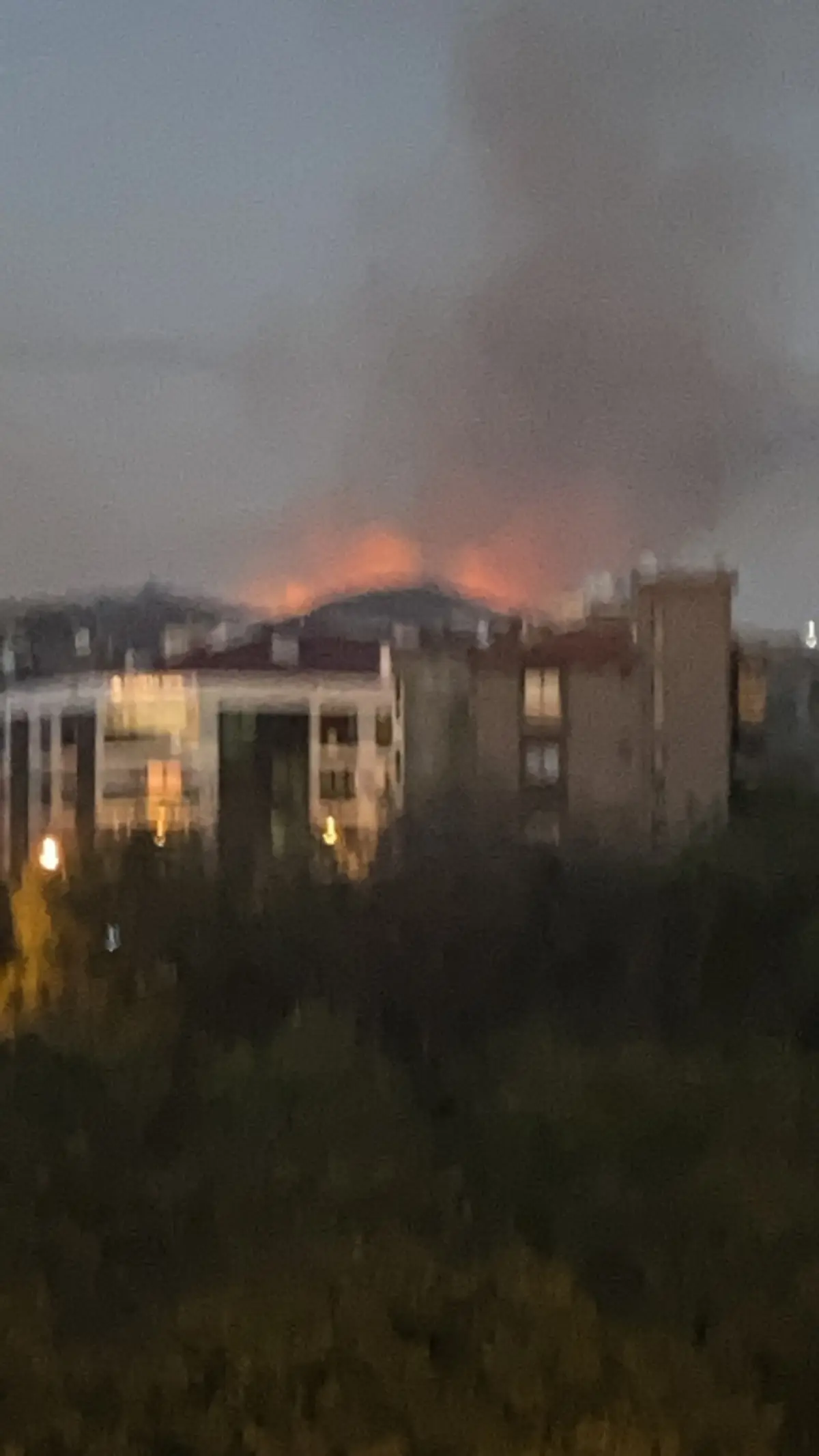 Gödence’de yangın