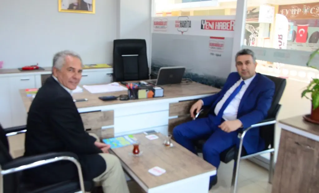 Kaymakam Abay, gazete ofisimizi ziyaret etti