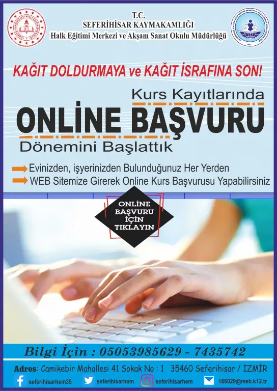 Online Kurs Başvuru Dönemi başladı