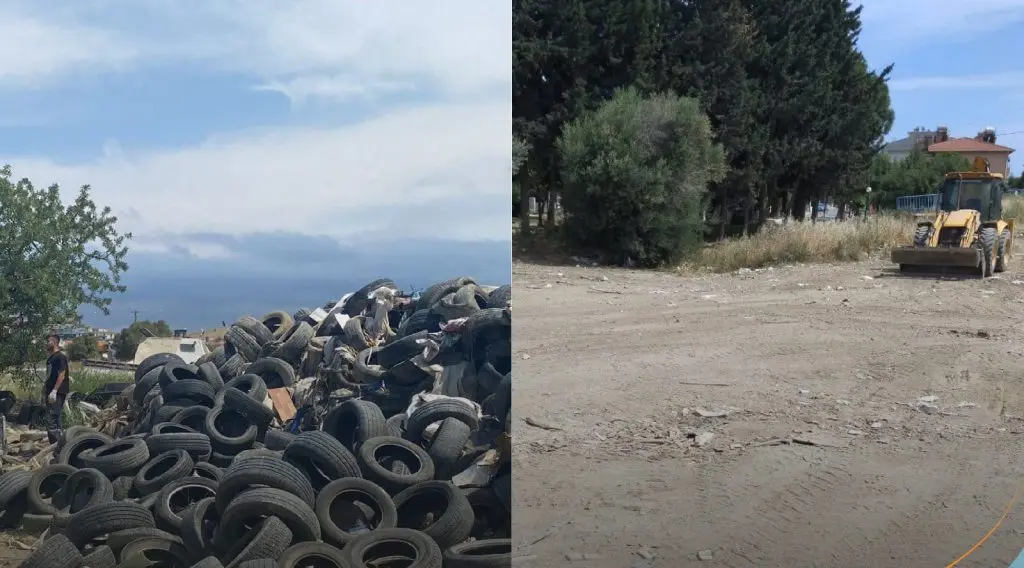 Seferihisar Belediyesi temizlik ekipleri sahada