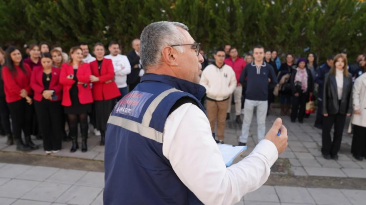 Seferihisar Belediyesi’nden olası afetlere karşı tatbikat