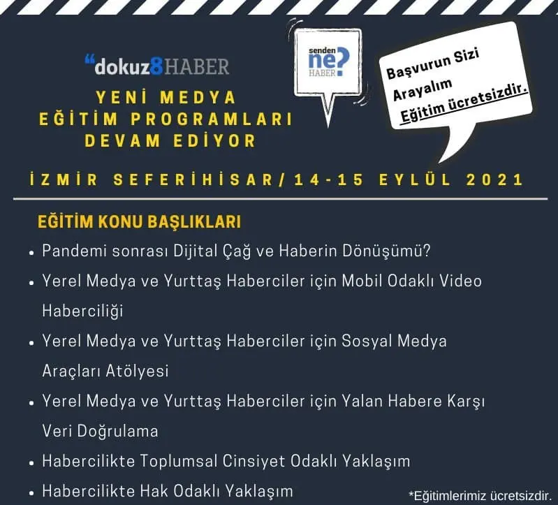 Seferihisar’da yeni medya eğitimi verilecek