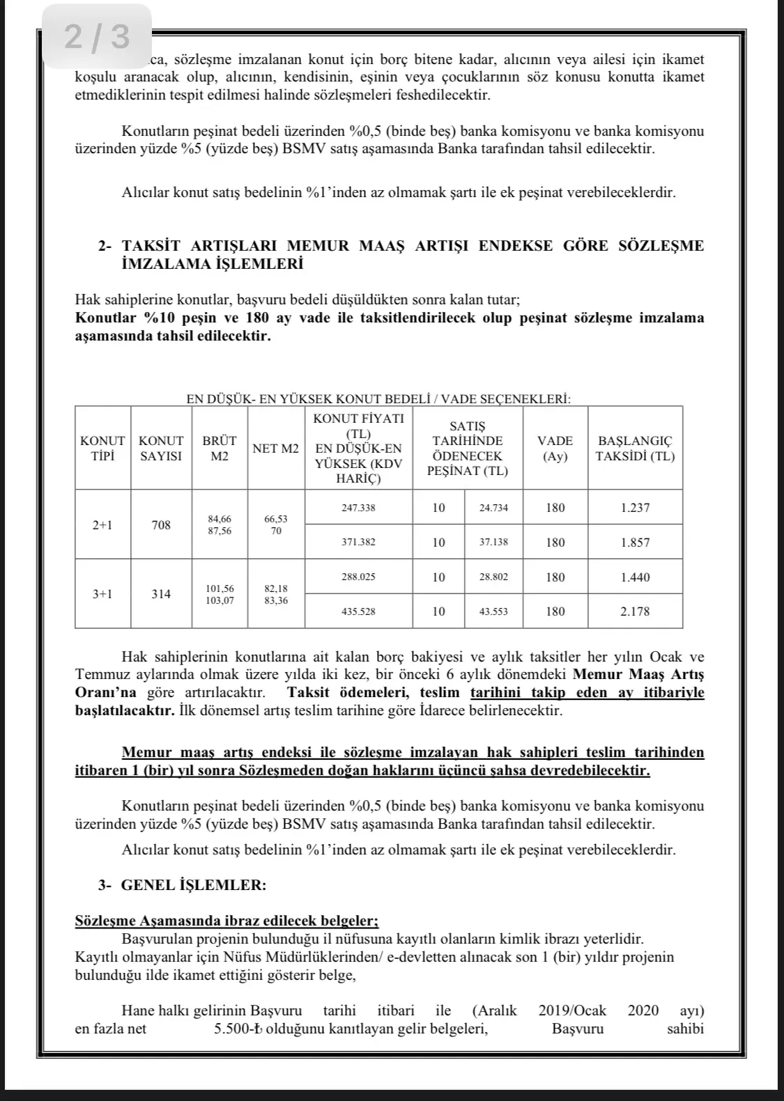 TOKİ’de fiyatlar 240 bin TL’den 711 binlere çıktı