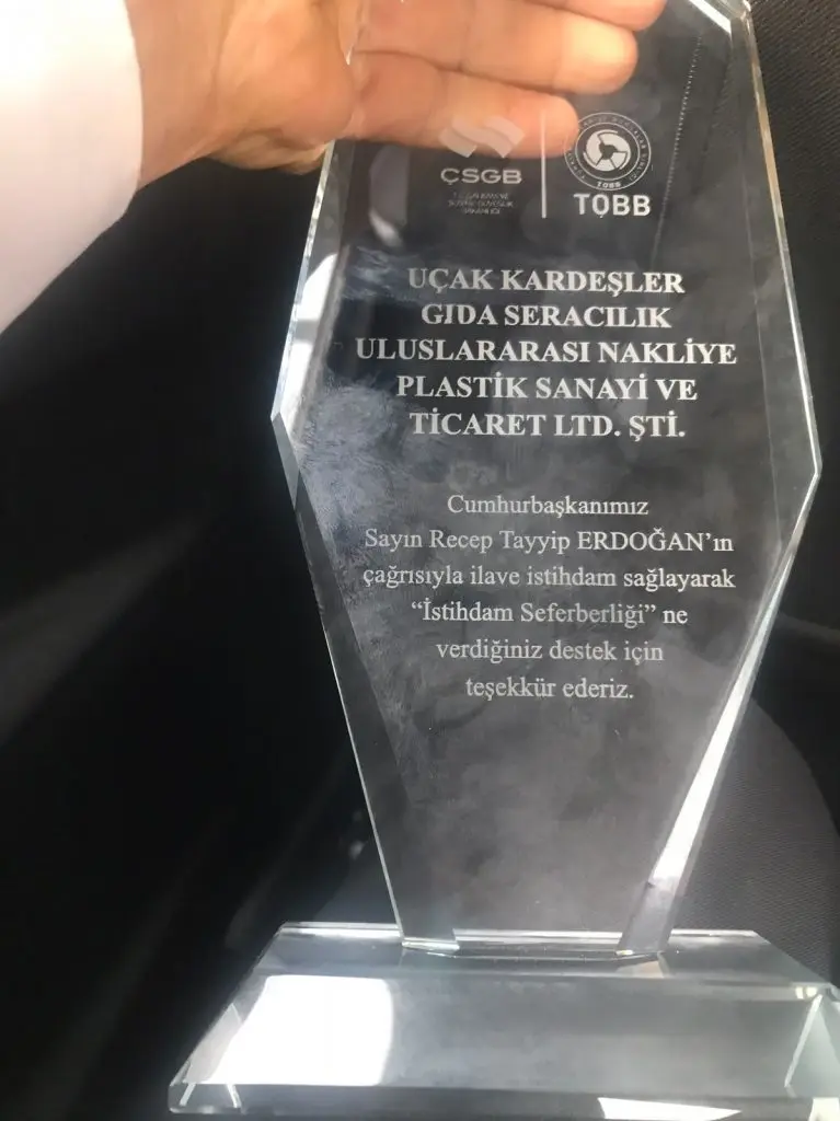 Uçak Kardeşler’e istihdam ödülü