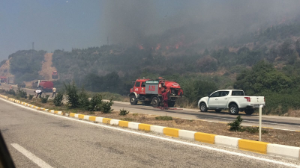 Doğanbey’de korkutan yakın