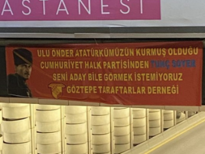 Göztepe taraftarından Soyer’e: “Seni aday bile görmek istemiyoruz”