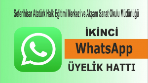 Halk eğitimden “WhatsApp” hattı