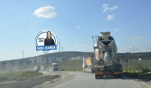 Mahallenin ortasında bir garip beton santrali