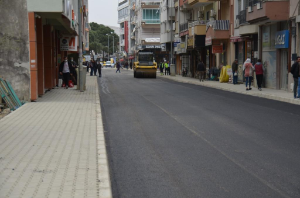 Necat Hepkon Caddesi’ne asfalt döküldü