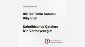 Seferihisar Gazeteciler Cemiyeti polise saldırı sonrası basın açıklaması yaptı