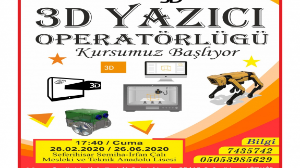 Seferihisar’da “3D Yazıcı Operatörlüğü” kursu