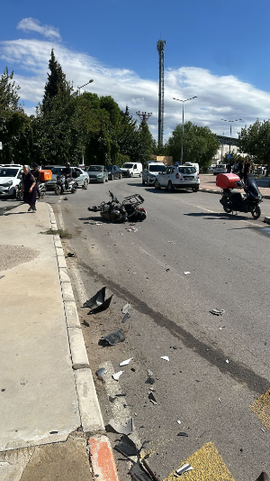 Seferihisar’da kurye kazası