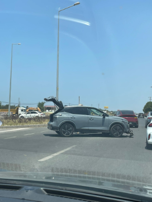 Ulamış’ta maddi hasarlı trafik kazası