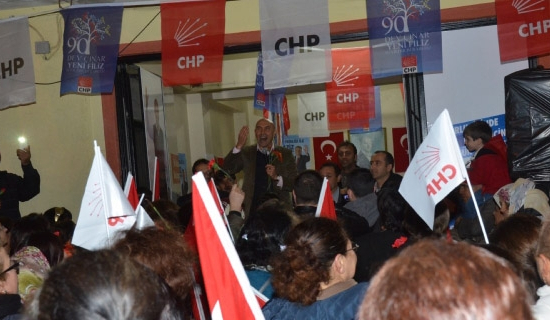 CHP Ulamış seçim bürosunu açtı