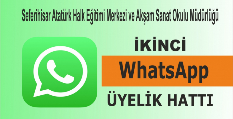 Halk eğitimden “WhatsApp” hattı