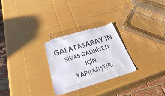 Galatasaray Sivas’ı yendi, 1000 kişilik pilav dağıttı