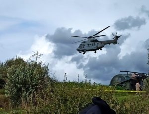 Urla Bademler Köyü’ne askeri helikopter zorunlu iniş yaptı